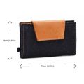 LYKKE Weekender Small Travel Needle Case (Empty) in Denim and Camel Vegan Leather