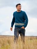 Frasier Men's Fair Isle Band Sweater